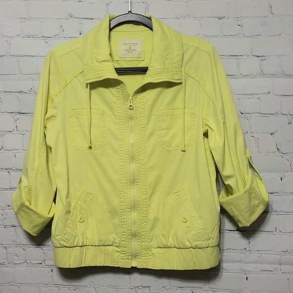 Sonoma Sz Med Lime/Neon Yellow Zip Jacket - Picture 15 of 16